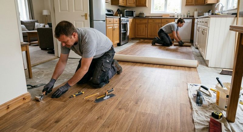 Linoleum Floor Installation in Silver Spring, MD