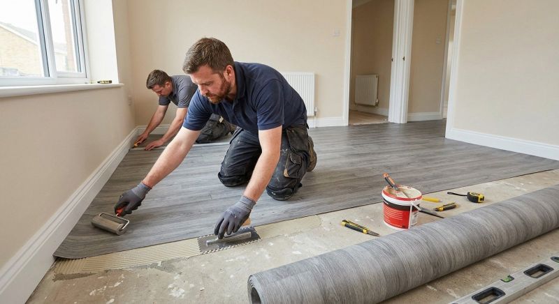 Sheet Linoleum Installation in Bowie, MD