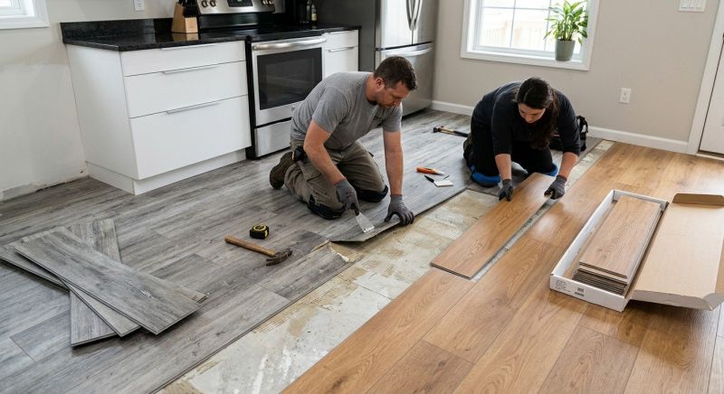 Vinyl Floor Replacement in Silver Spring, MD