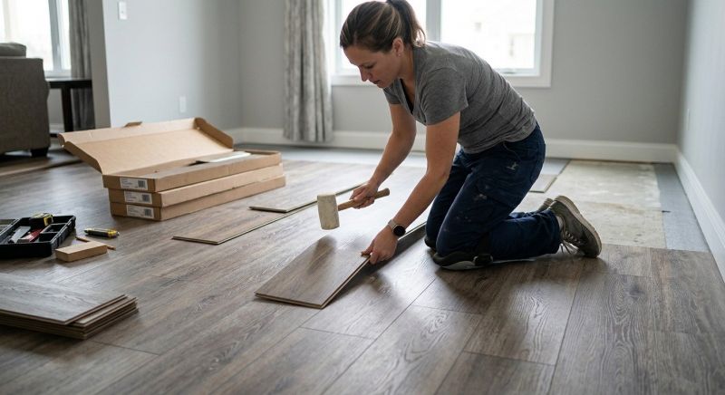 Vinyl Plank Floor Installation in Silver Spring, MD